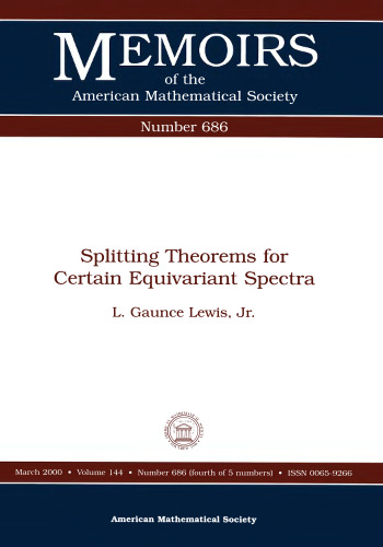 Splitting Theorems for Certain Equivariant Spectra