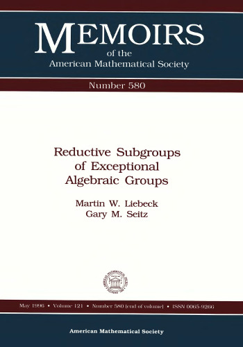 Reductive Subgroups of Exceptional Algebraic Groups