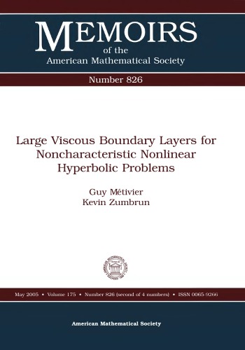 Large viscous boundary layers for noncharacteristic nonlinear hyperbolic problems