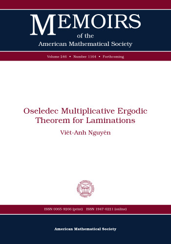 Oseledec Multiplicative Ergodic Theorem for Laminations