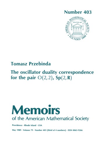 The Oscillator Duality Correspondence for the Pair O