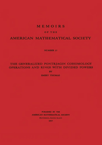 The Generalized Pontrjagin Cohomology Operations and Rings With Divided Powers