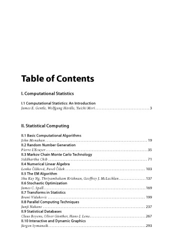 Handbook of computational statistics Concepts and methods