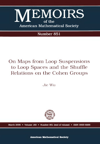 On Maps from Loop Suspensions to Loop Spaces And the Shuffle Relations on the Cohen Groups