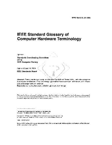 Ieee Computer Hardware Dictionary