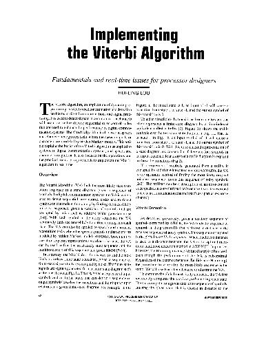 Implementing The Viterbi Algorithm