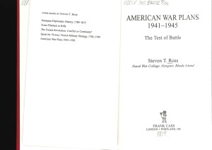 American war plans, 1941-1945.  the test of battle