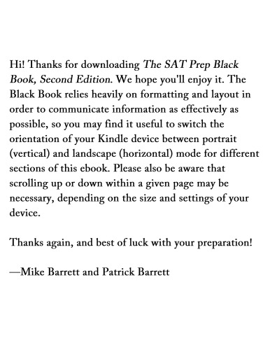 SAT Prep Black Book: The Most Effective SAT Strategies Ever Published