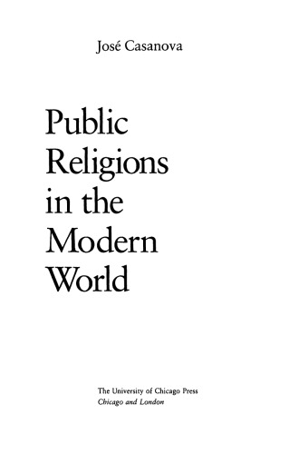 Public Religions in the Modern World