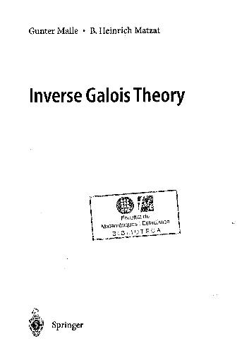 Inverse Galois Theory