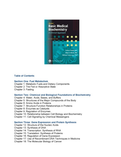 Mark's Basic Medical Biochemistry A Clinical Approach