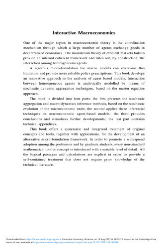 Interactive Macroeconomics: Stochastic Aggregate Dynamics with Heterogeneous and Interacting Agents