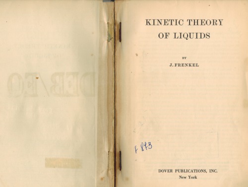 Kinetic theory of liquids