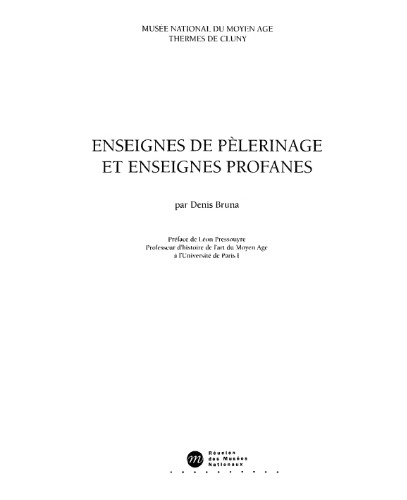 Enseignes de pèlerinages et enseignes profanes