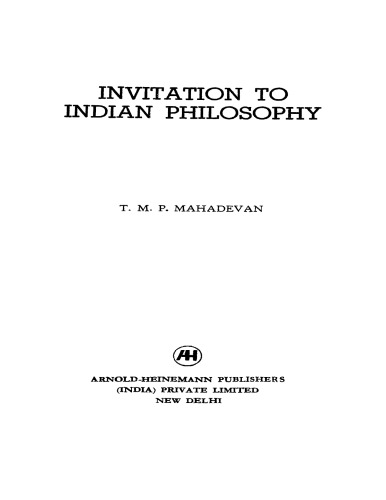 Invitation to Indian Philosophy