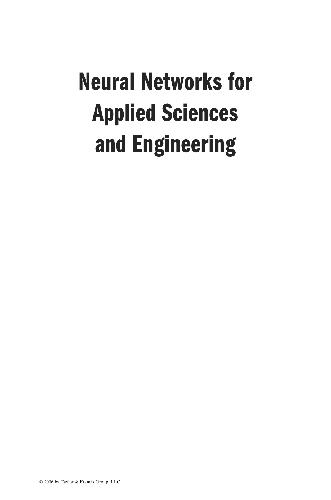 Neural Networks for Applied Sciences and Engineering