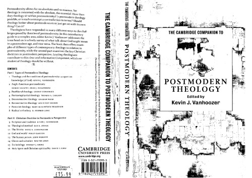 The Cambridge Companion To Postmodern Theology