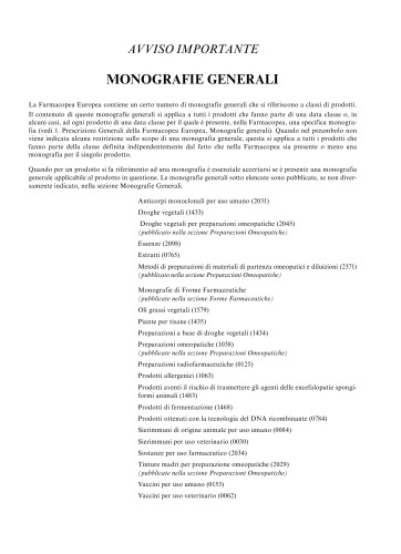 Farmacopea Ufficiale della Repubblica Italiana / Pharmacopoea Italica