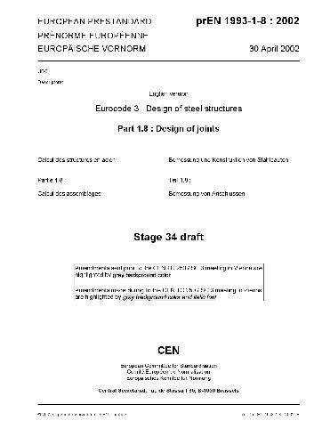 steel structures - design of joints