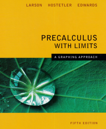 Precalculus with Limits: A Graphing Approach