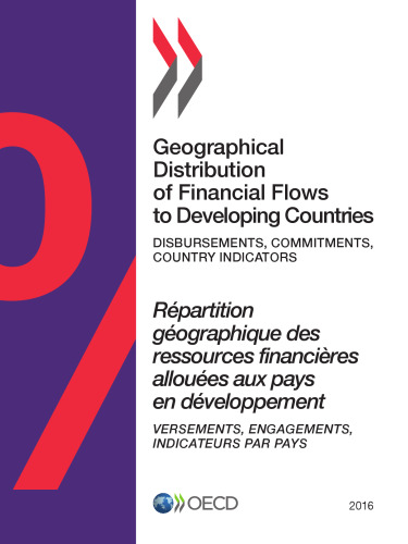 Geographical Distribution of Financial Flows to Developing Countries: 2016: Disbursements, Commitments, Country Indicators