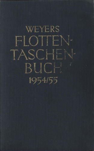 Weyers Flottentaschenbuch  XXXVIII Jahrgang 19541955