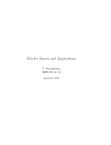 Sobolev spaces and applications