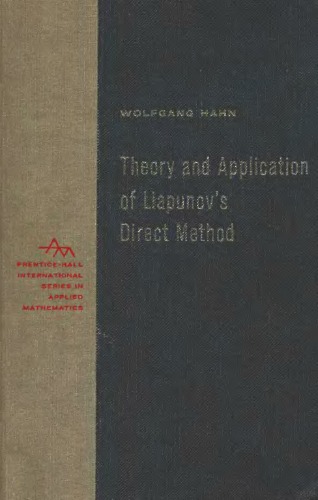 Theory and application of Liapunov's direct method