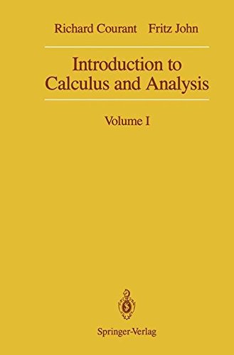 Introduction to Calculus and Analysis. Vol.1