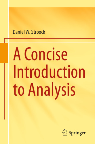 A Concise Introduction to Analysis