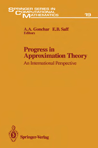 Progress in Approximation Theory: An International Perspective