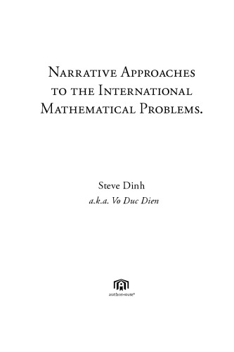 Narrative approaches to the international mathematical problems