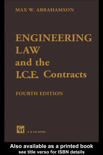 Engineering law and the I.C.E. contracts