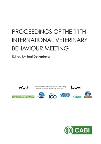 Proceedings of the 11th International Veterinary Behaviour Meeting : 14th-16th September 2017, Samorin, Slovakia