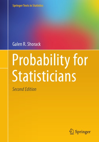 Probability for statisticians