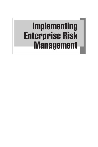 Implementing enterprise risk management : from methods to applications