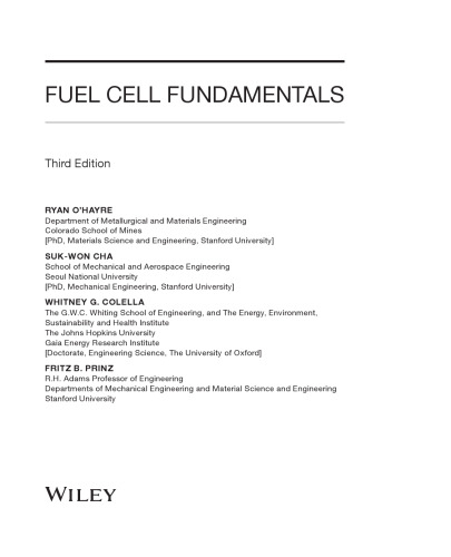 Fuel Cell Fundamentals