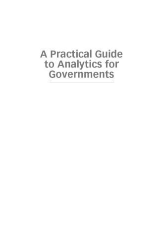 A practical guide to analytics for governments : using big data for good