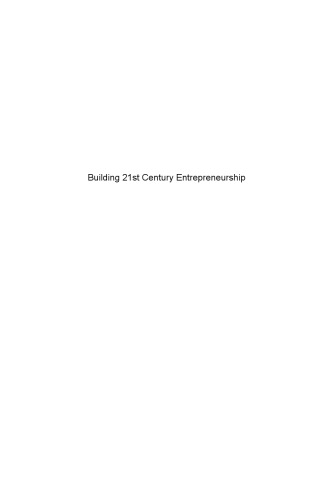 Building 21st century entrepreneurship