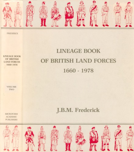 Lineage Book of British Land Forces, 1660–1978, vol.2