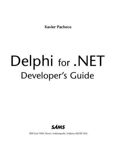 Delphi for .NET Developer’s Guide