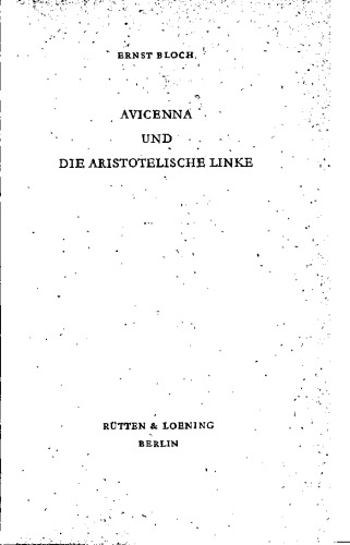 Avicenna und die aristotelische Linke