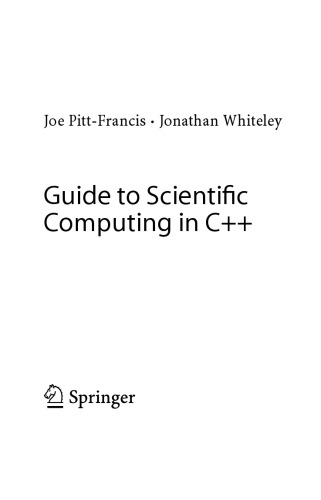 Guide to Scientific Computing in C++