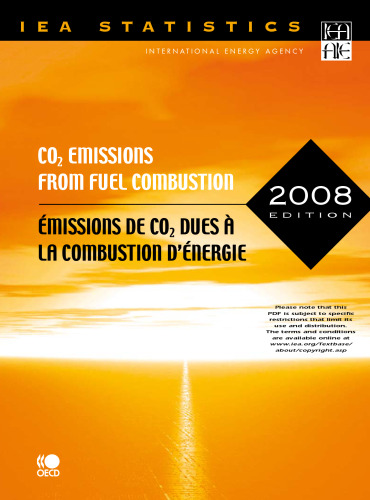 CO2 emissions from fuel combustion = Émissions de CO2 dues à la combustion d’énergie.