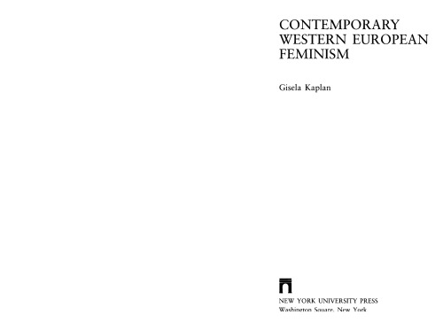 Contemporary Western European feminism