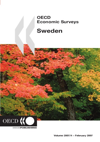 Oecd Economic Surveys : Sweden - Volume 2007 Issue 4.