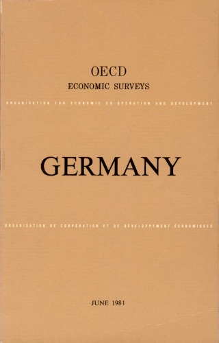 Oecd Economic Surveys : Germany 1980-1981.