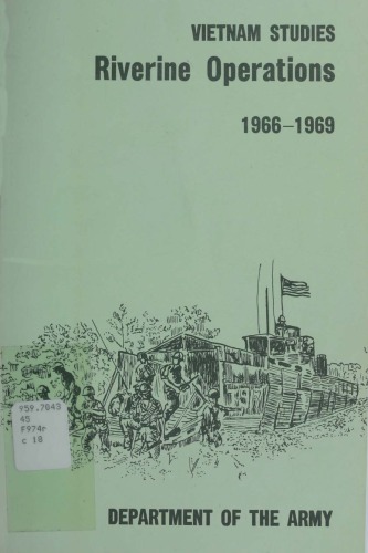 Vietnam Studies : Riverine Operations 1966–1969