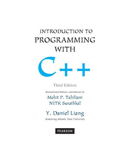 Introduction to Programming with C++