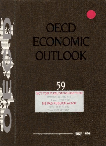 OECD Economic Outlook: 59, June 1996